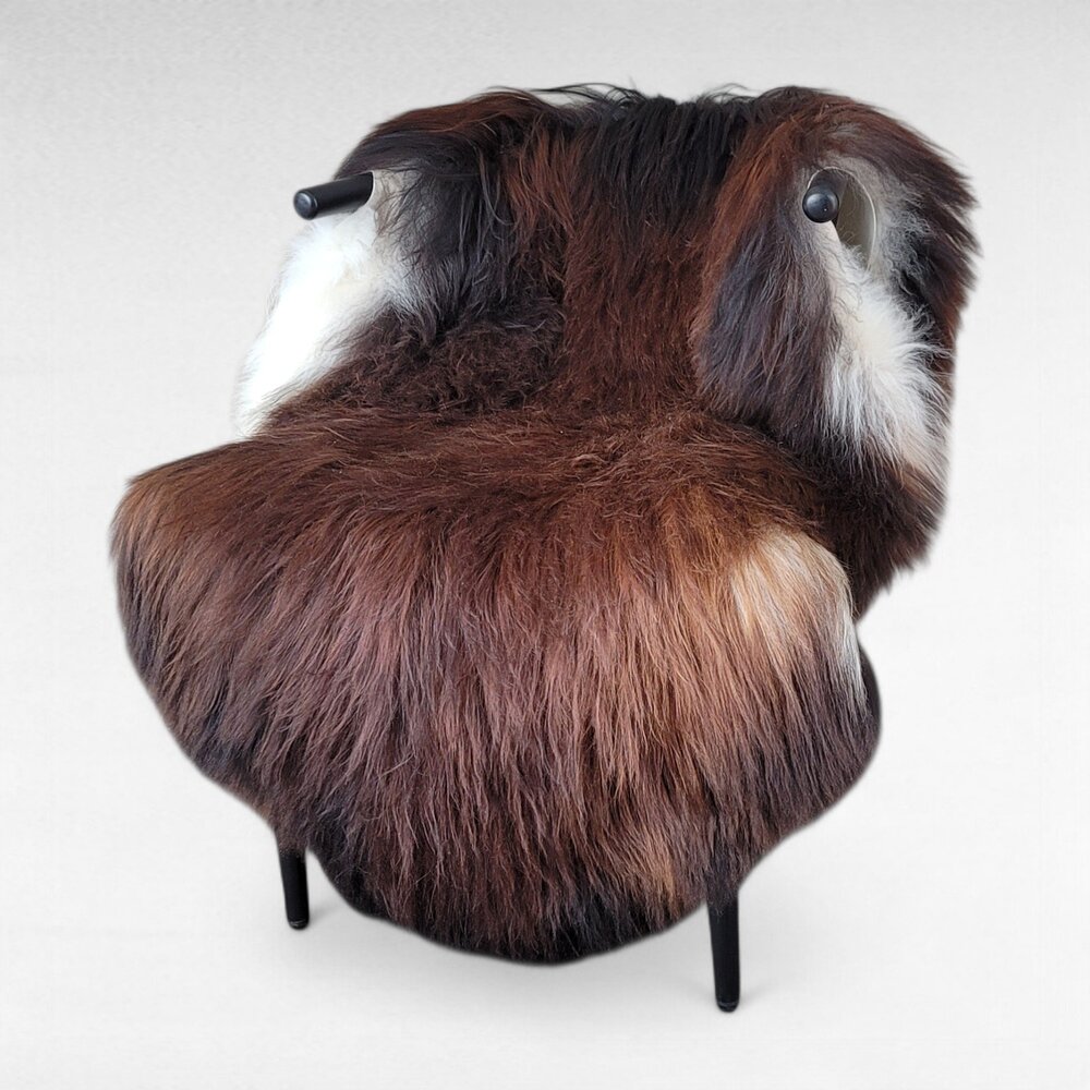 Extra Large Rusty Auburn Moorit Genuine Icelandic Sheepskin  57" x 36"